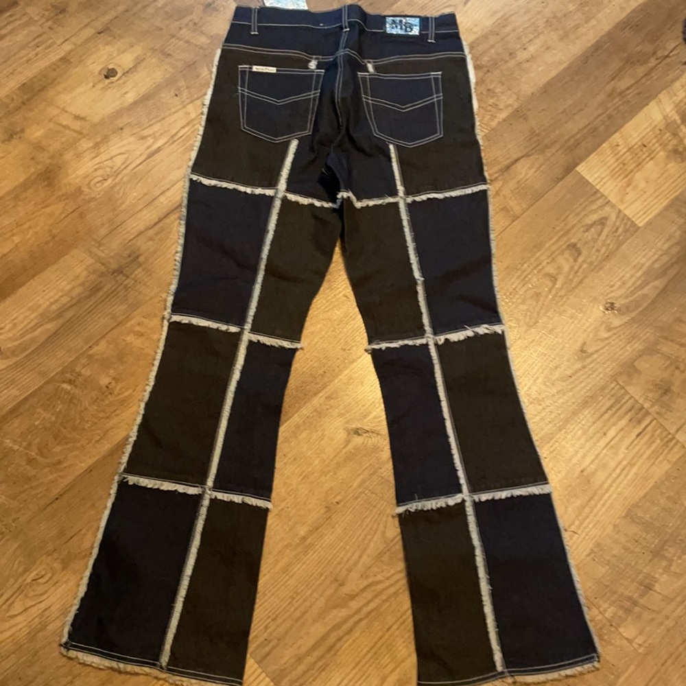 Moto Blues Patchwork Bootcut Jeans Size 11/12 NWT